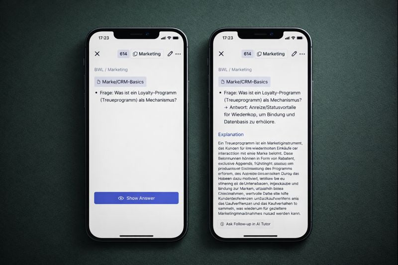BWL Karteikarten RemNote Template